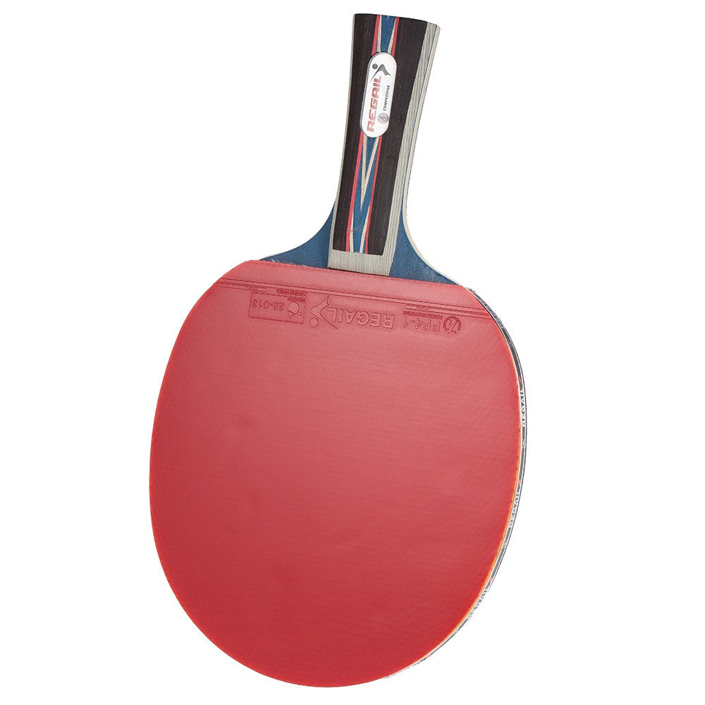 Table Tennis Racket Ping Pong Racket Paddle Bat Blade Shakehand Grip Racket with Carrying Bag